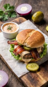 savory spicy turkey burger