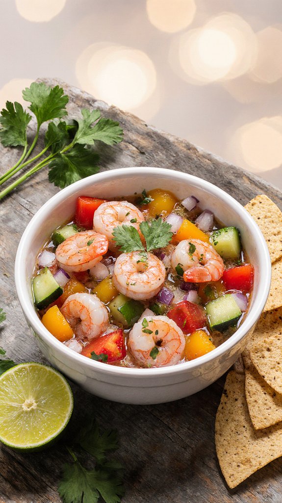 simple accompaniments enhance ceviche