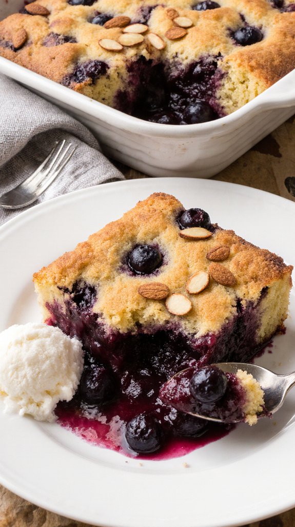 simple blueberry dump cake