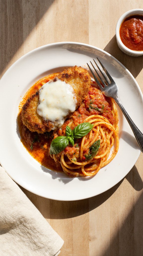 simple crispy chicken parmesan