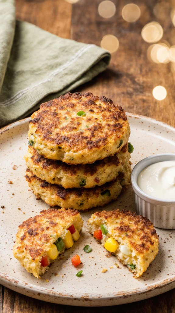 simple golden corn fritters