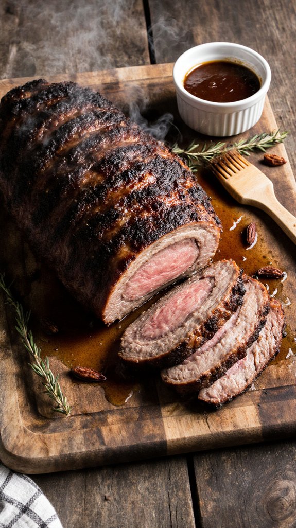 slow cooked smoked brisket