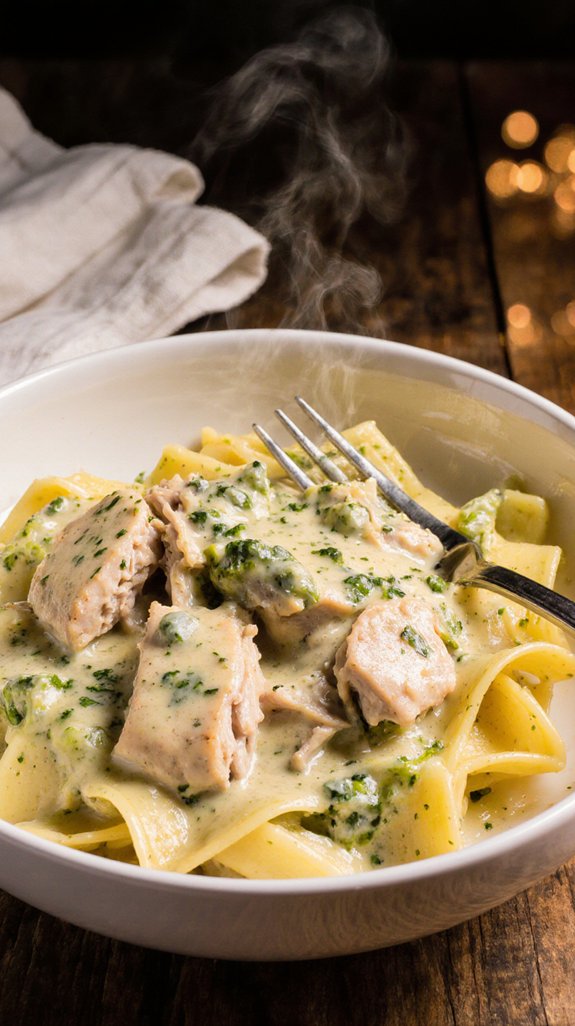 slow cooker chicken noodles