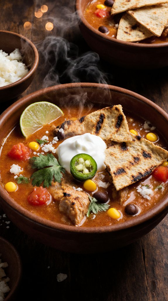 smoky quick tortilla soup