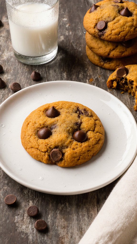 soft moist pumpkin chocolate cookies