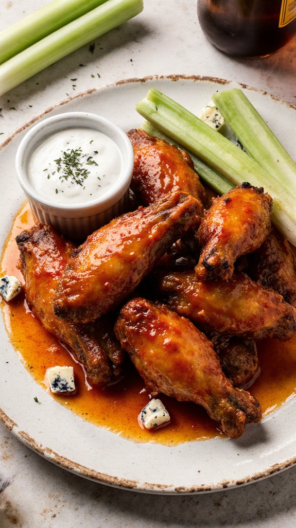 spicy crispy buffalo wings