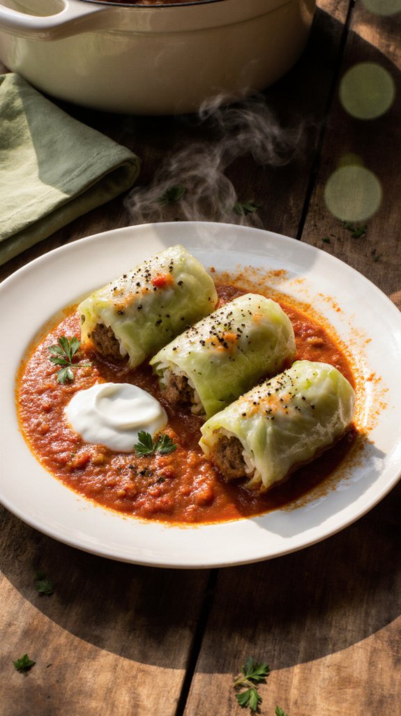 stuffed cabbage preparation process