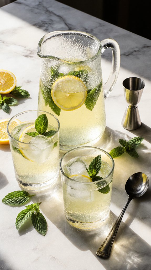 summer vodka mint lemonade