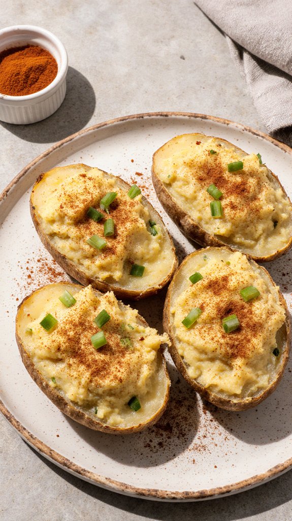 tangy mustard twice baked potatoes