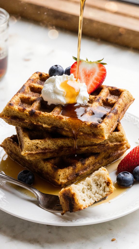 tangy sourdough pancake waffles