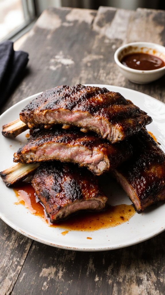 tender flavorful slow cooked ribs