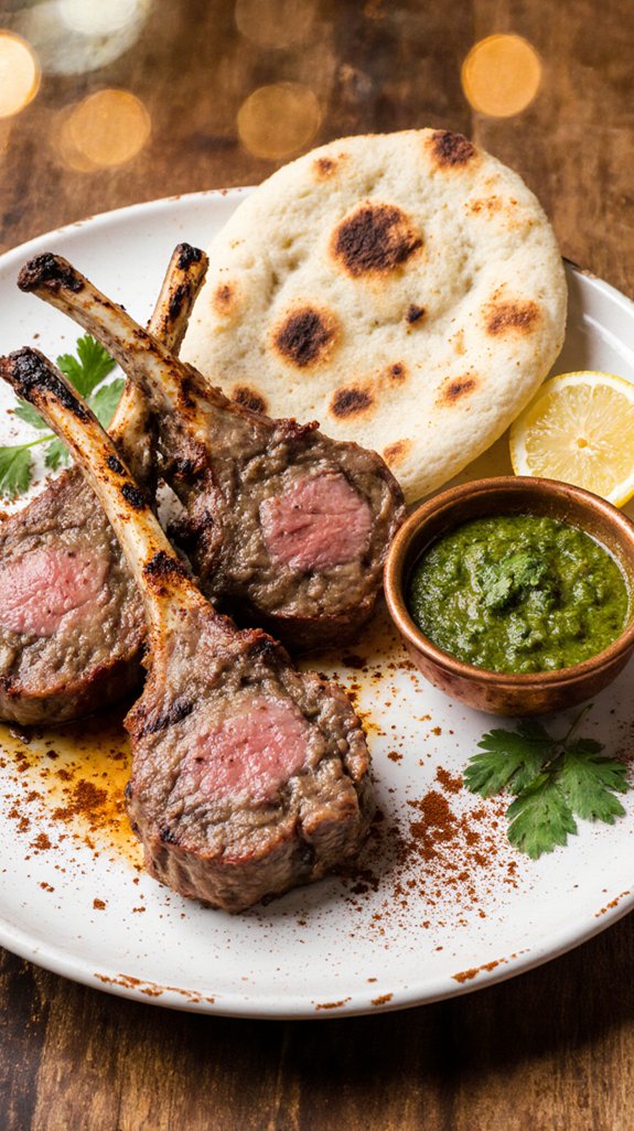tender marinated lamb chops