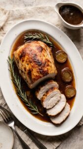 tender turkey with gravy