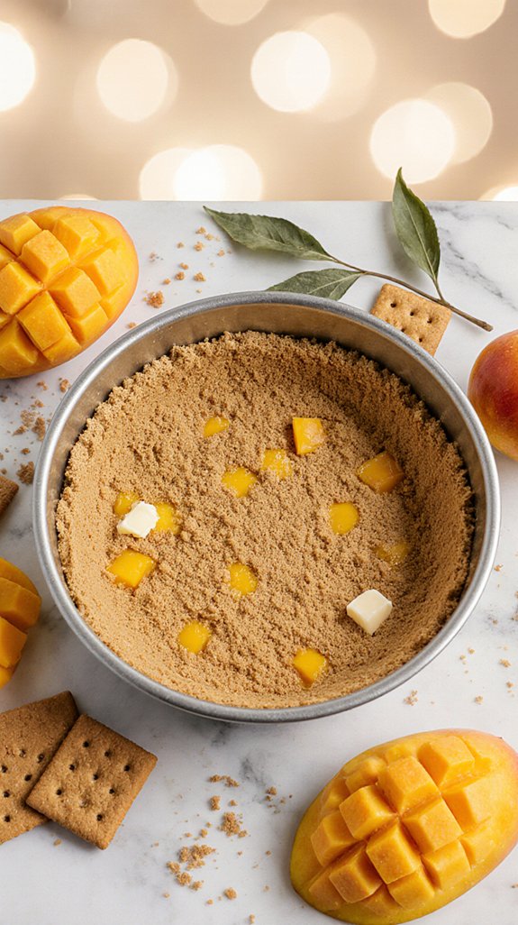 tropical mango graham crust