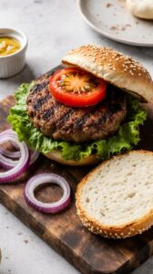 turkey and beef burger