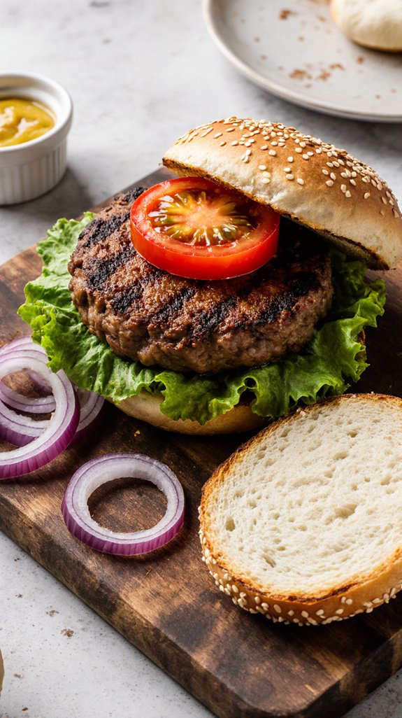 turkey and beef burger