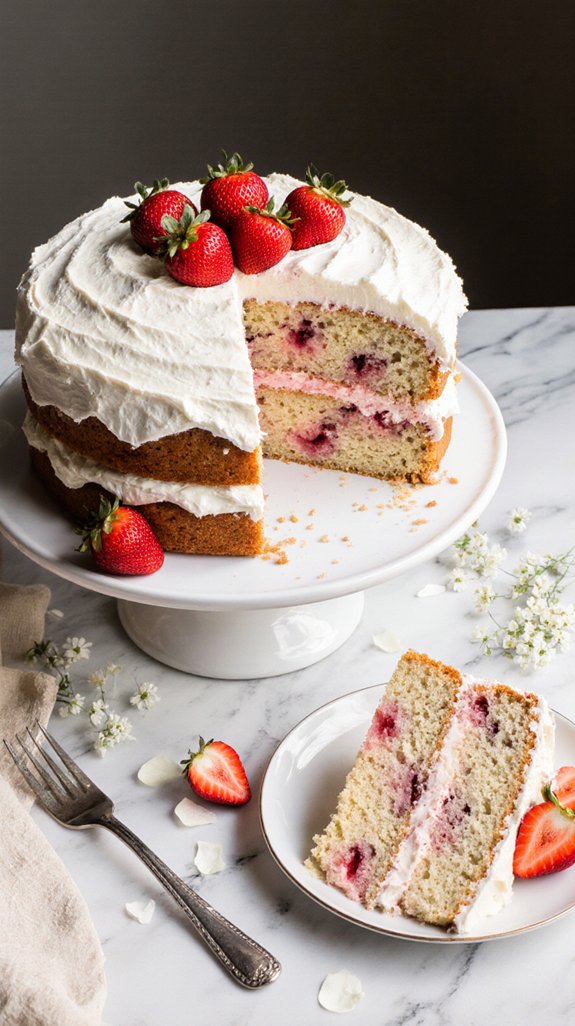 unbelievably moist strawberry cake
