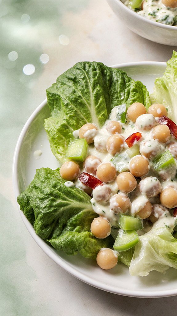 zesty chickpea salad preparation