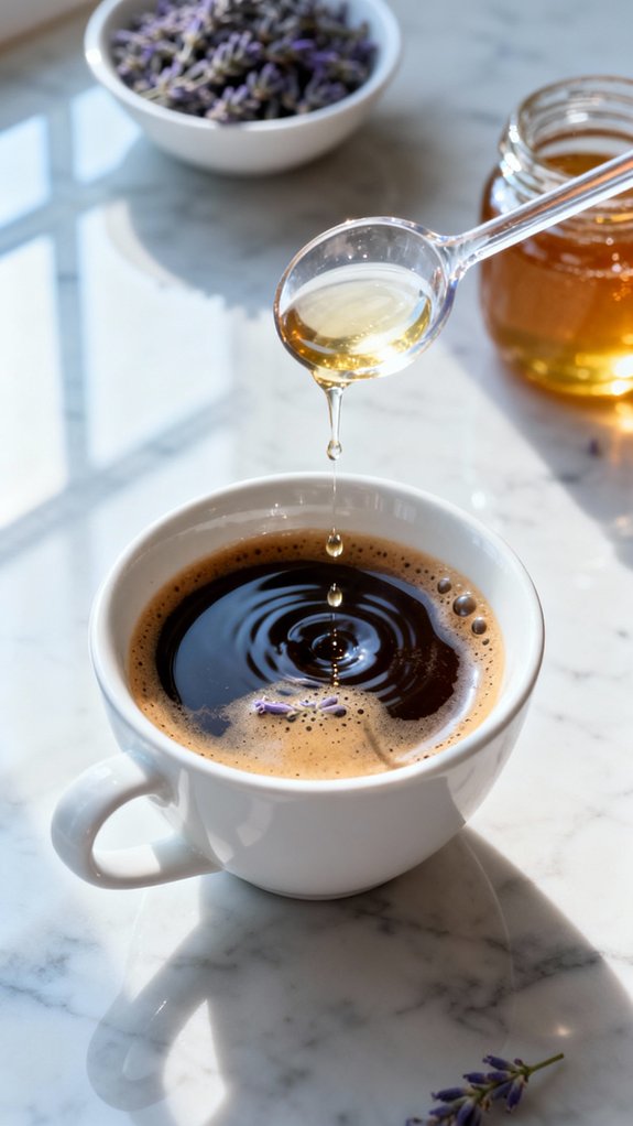 add lavender infusion carefully