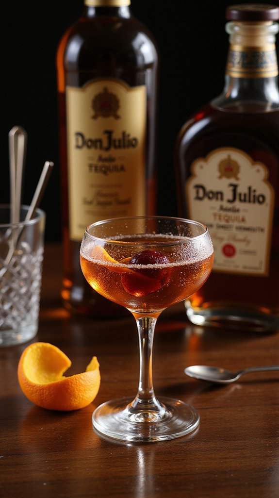aged tequila redefines classic manhattan