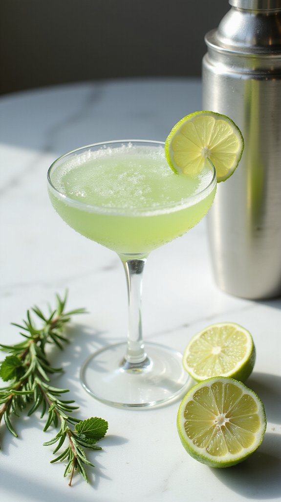 alcohol free garden gimlet sophistication