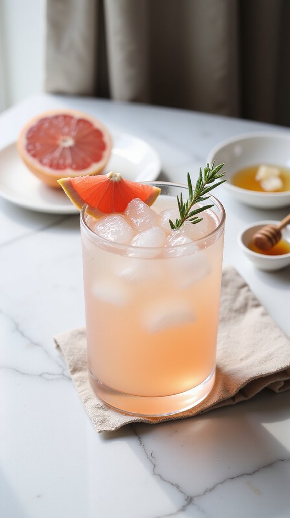 balanced refreshing grapefruit cocktail