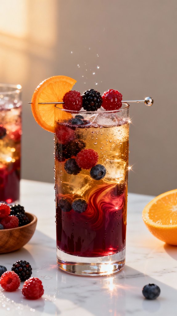 berry citrus mocktail delight