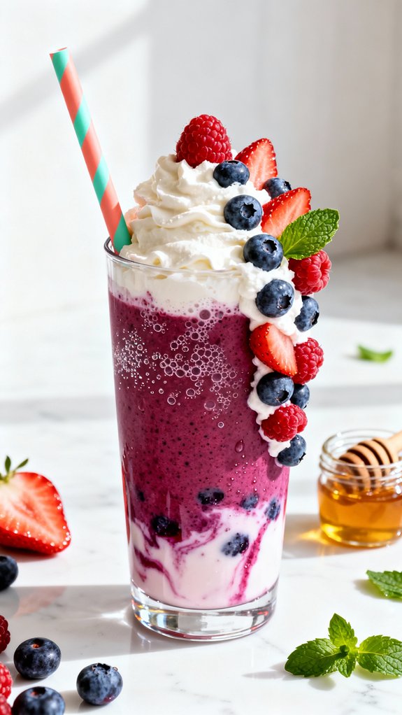 berry smoothie mocktail recipe