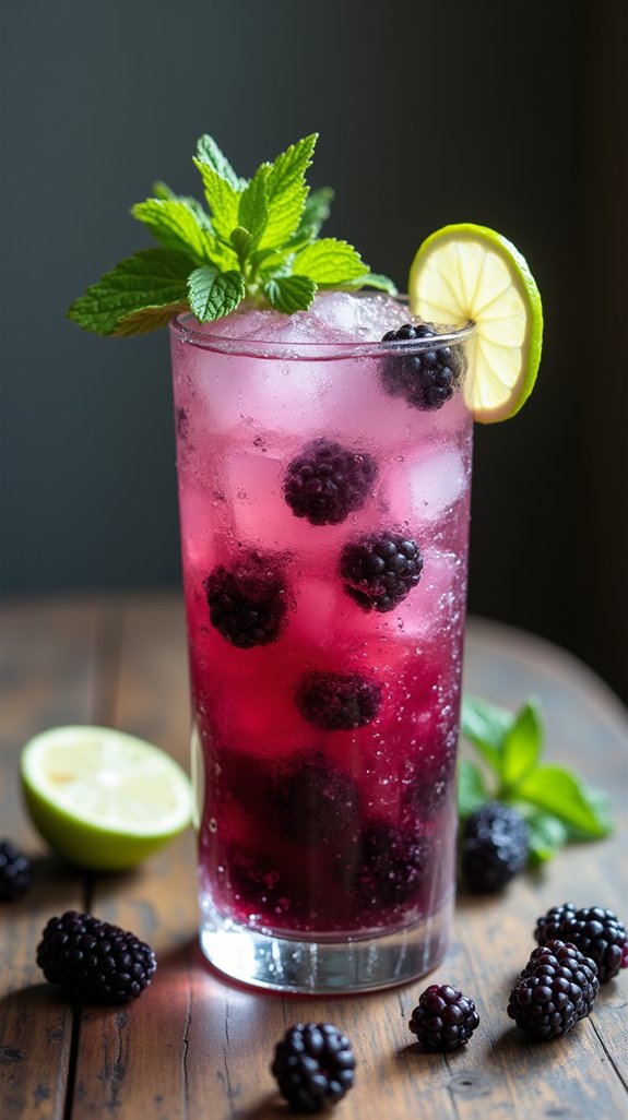 blackberry infused summer cocktail delight