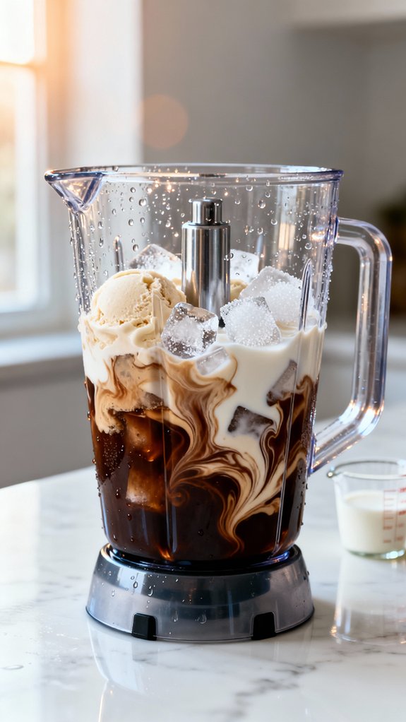 blend coffee ice cream