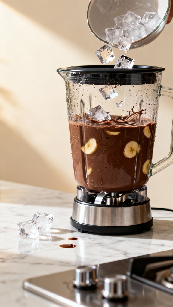 blend ice until smooth