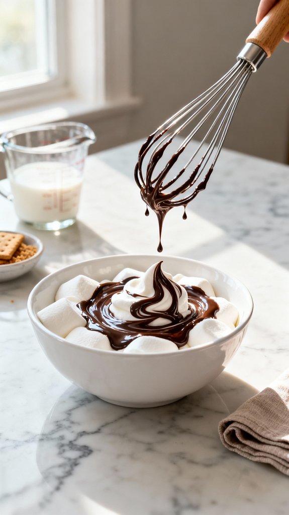 blend marshmallow fluff chocolate