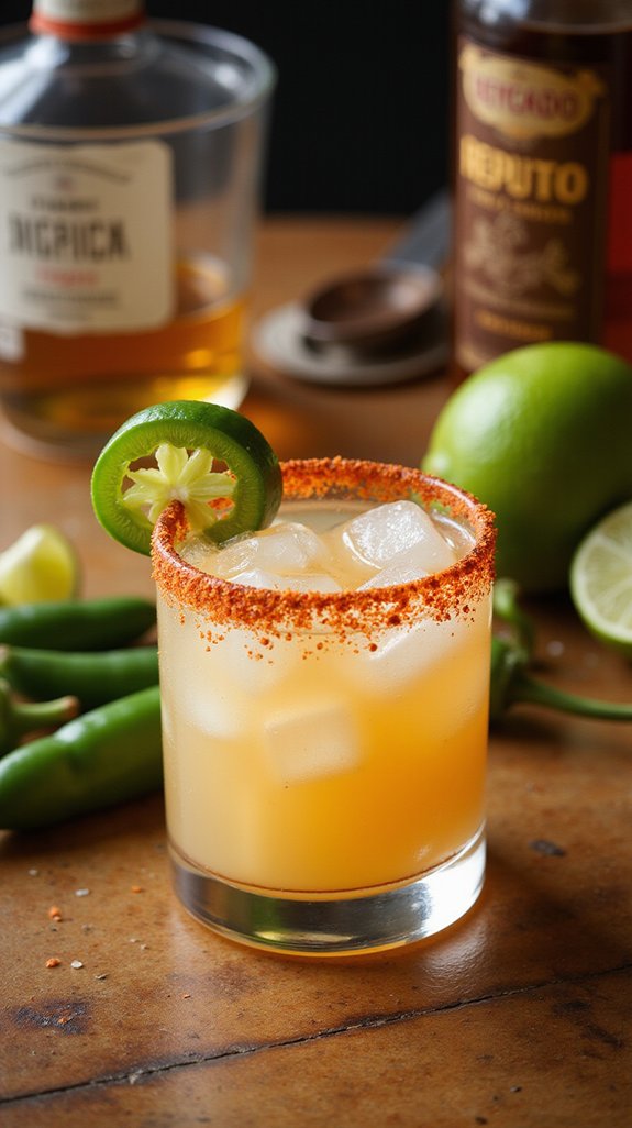 bold spicy sophisticated tequila cocktail