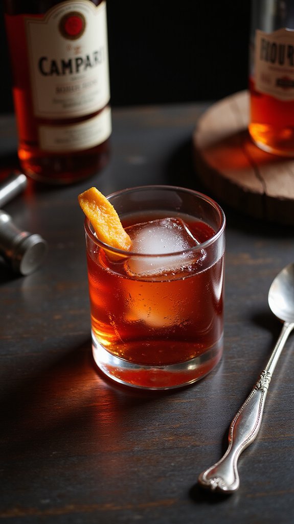 bourbon based bittersweet cocktail