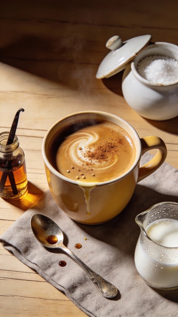brew coffee add milk