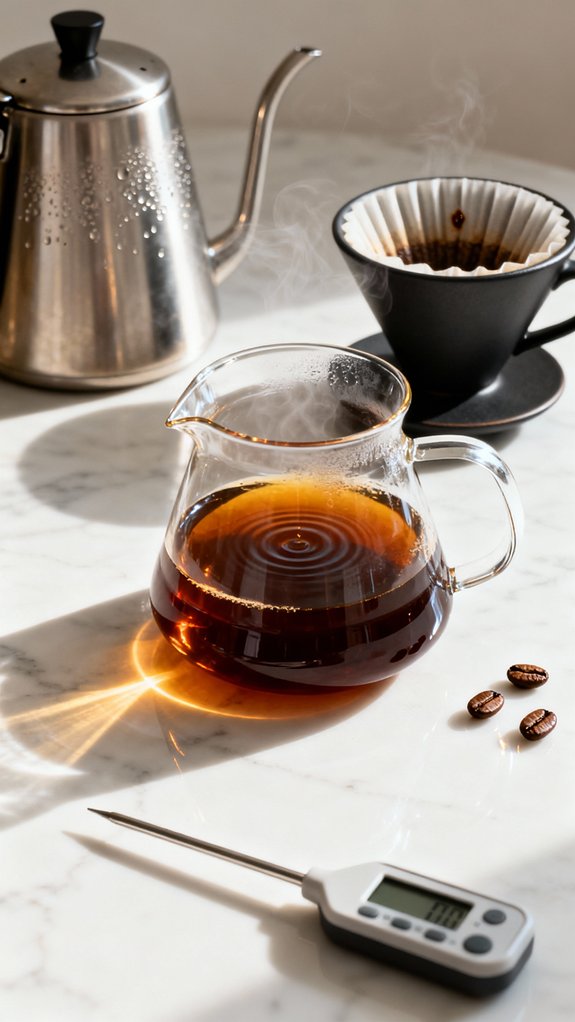 brew strong coffee cool down