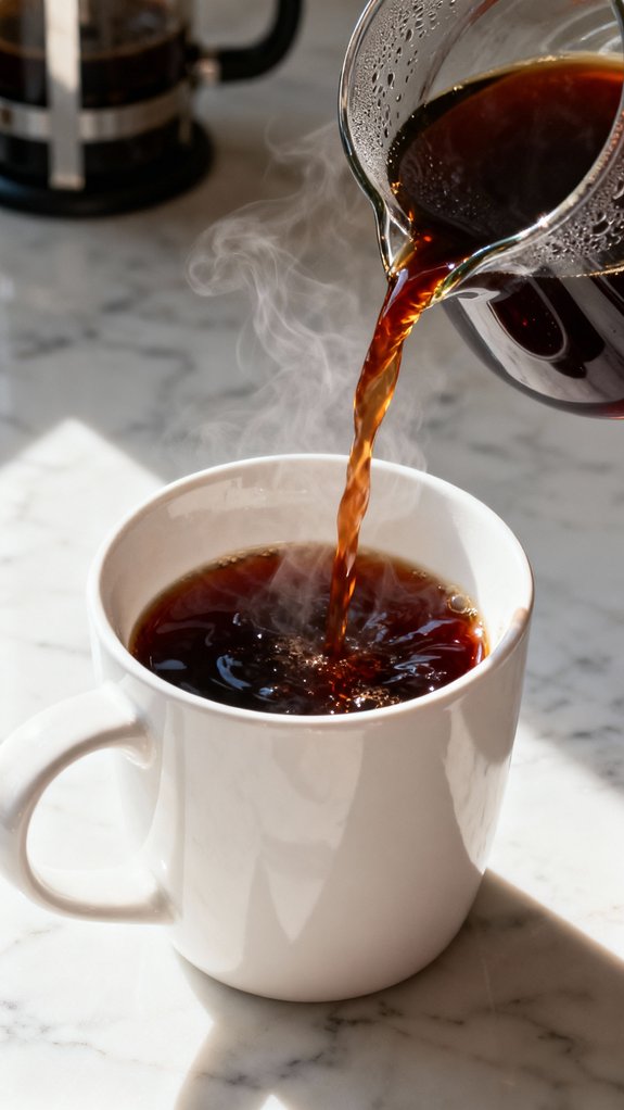 brew strong coffee first