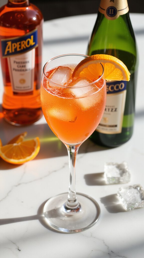 bright effervescent italian aperitif