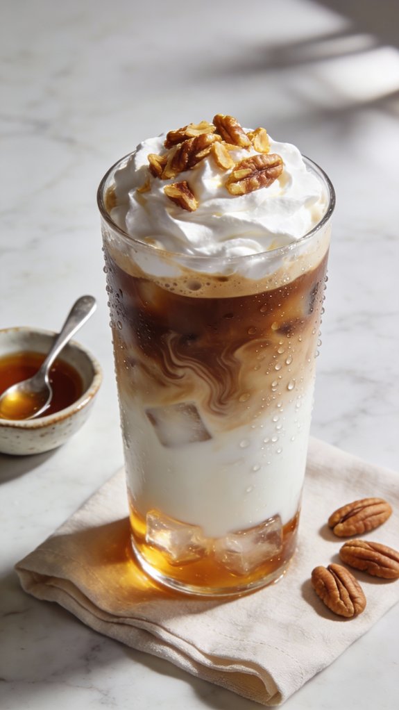 butter pecan iced latte