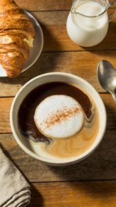 caf au lait preparation steps