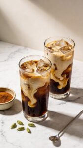 cardamom flavored iced coffee