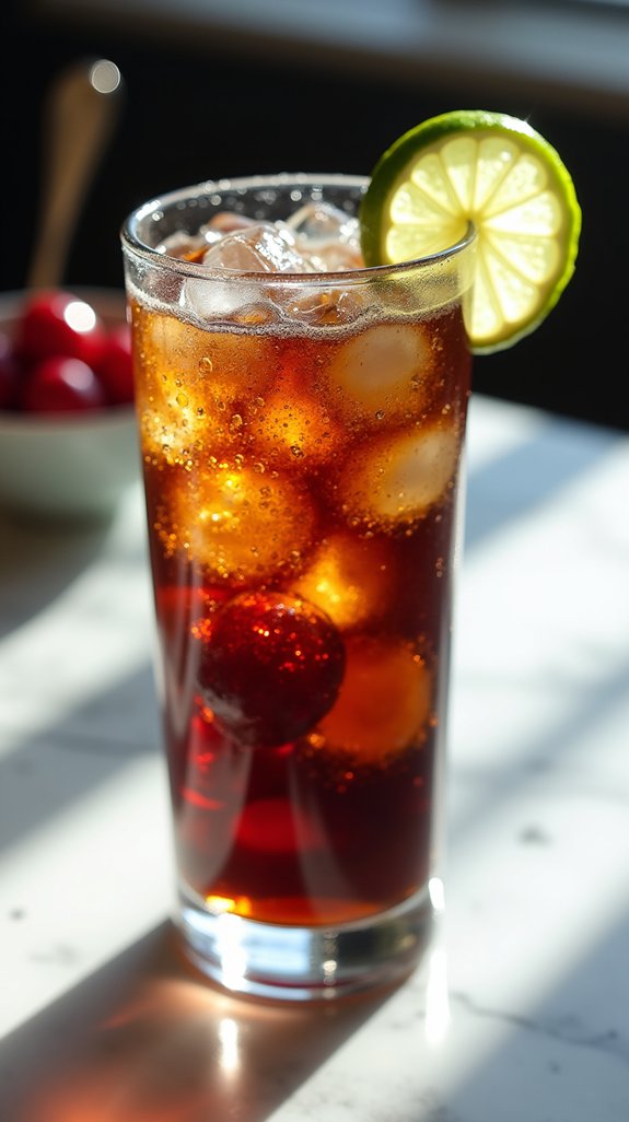 cherry infused rum cocktail sophistication