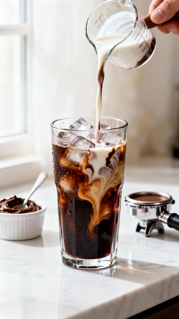 chocolate milk espresso swirl