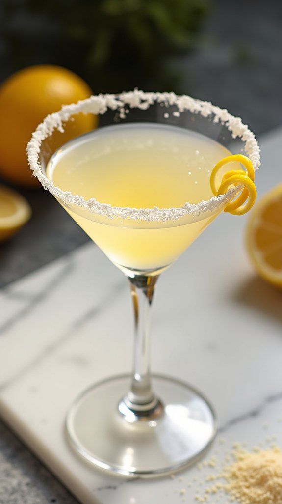 citrus cocktail with elegance