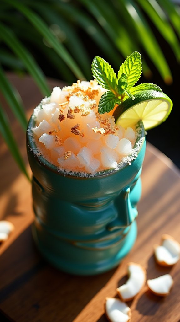 coconut infused tiki cocktail indulgence