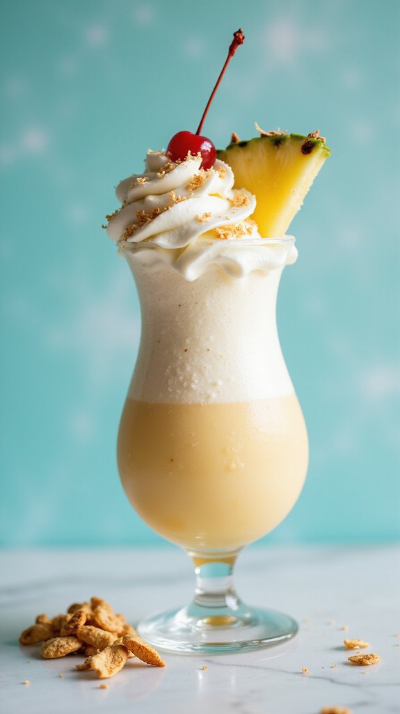 coconut infused whipped cream delight