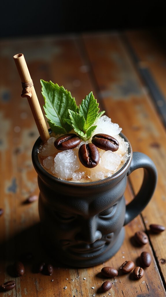 coffee infused tiki cocktail experience