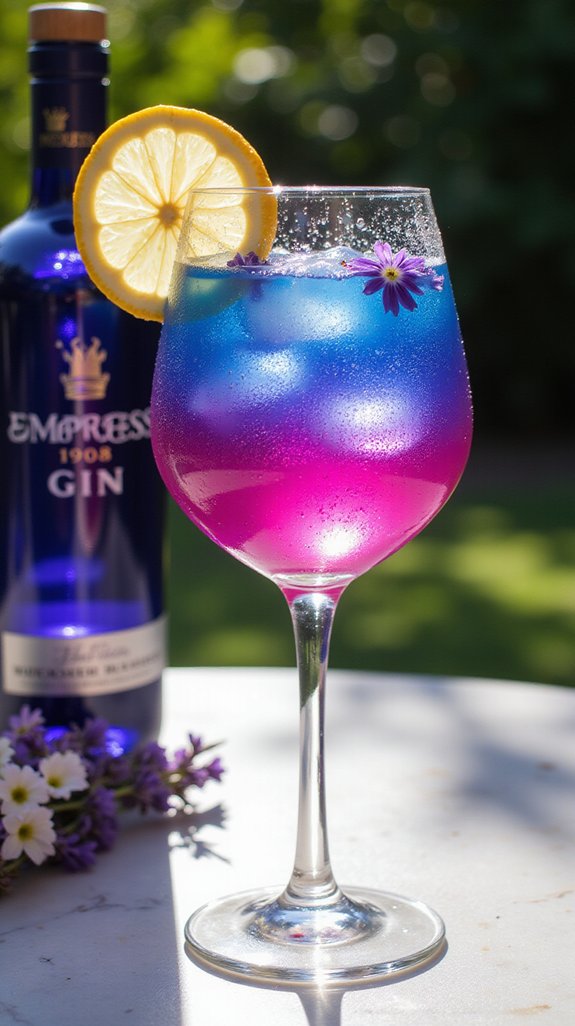 color changing botanical cocktail delight