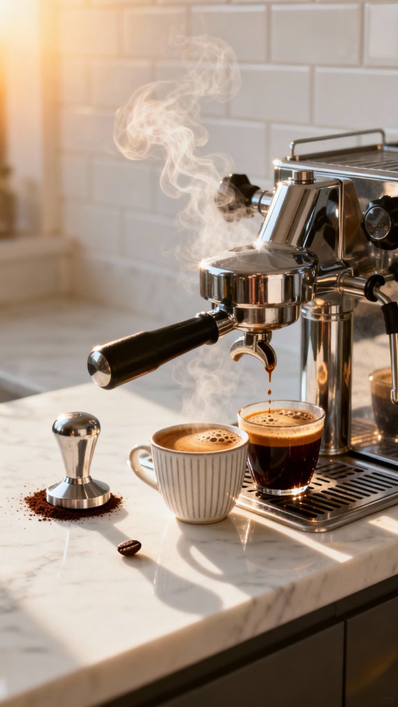 cool espresso before serving