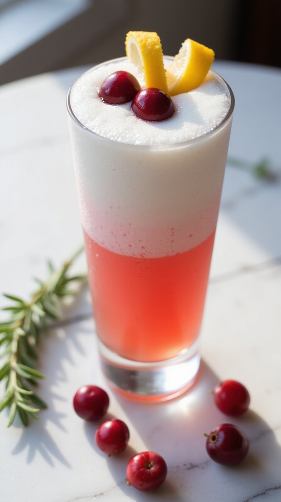 cranberry gin fizz delight